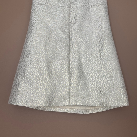 {Gymboree} Sleeveless Animal Print Empire Waist Dress in Gold Shimmer - Girls 5 - Picture 6 of 12